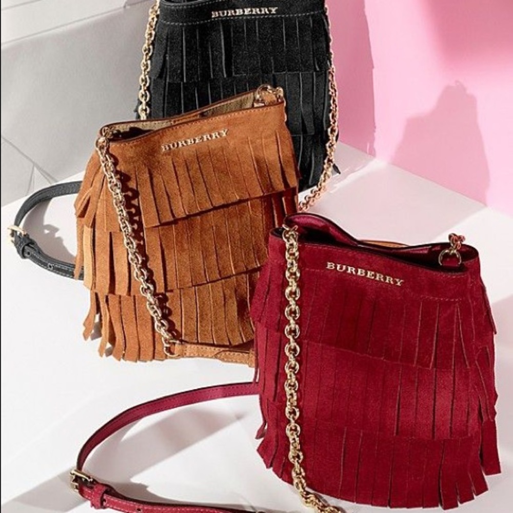 Burberry suede fringed crossbody - Picture 8 of 9